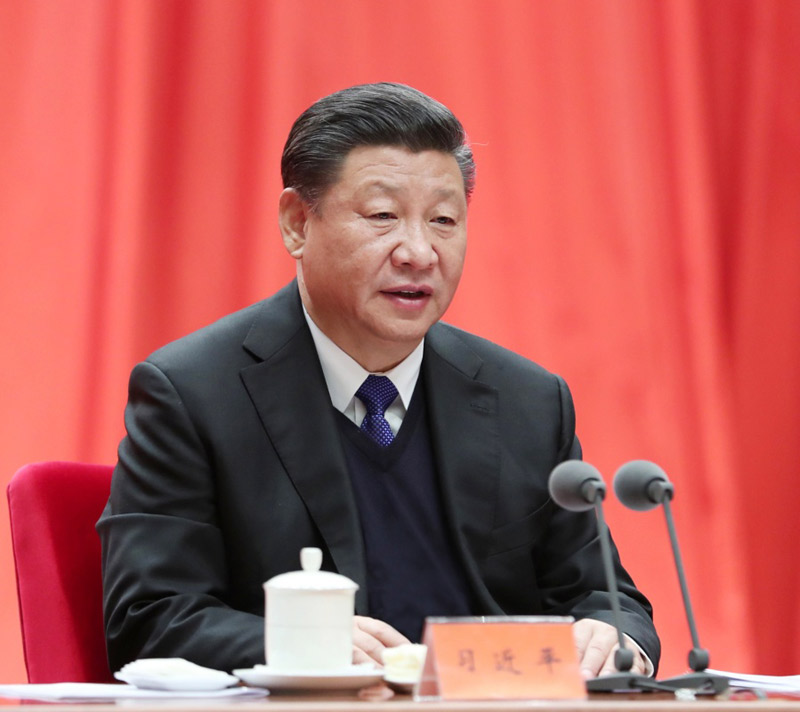 1月11日，中共中央總書記、國家主席、中央軍委主席習(xí)近平在中國共產(chǎn)黨第十九屆中央紀(jì)律檢查委員會第二次全體會議上發(fā)表重要講話。