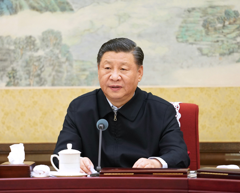 12月26日至27日，中共中央政治局召開“不忘初心、牢記使命”專題民主生活會，中共中央總書記習(xí)近平主持會議并發(fā)表重要講話。新華社記者 李學(xué)仁 攝